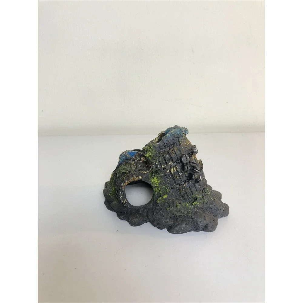 Aquarium Driftwood Log Cave, Barrel Cave and Seashell Decorations Ornaments